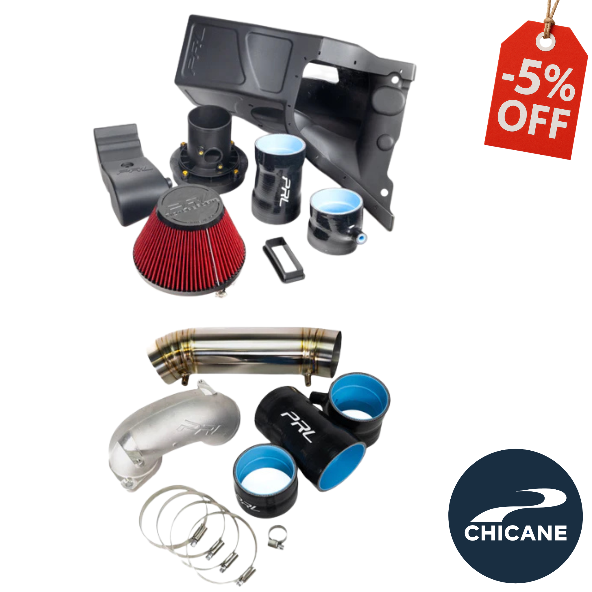 PRL Motorsports High Volume Intake System & Titanium Turbocharger Inlet Bundle – Honda Civic Type R FL5