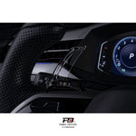 LEYO clear paddle shift extensions – Golf Mk8 – fitted paddle beside speedo display - LEYO Thumbnail