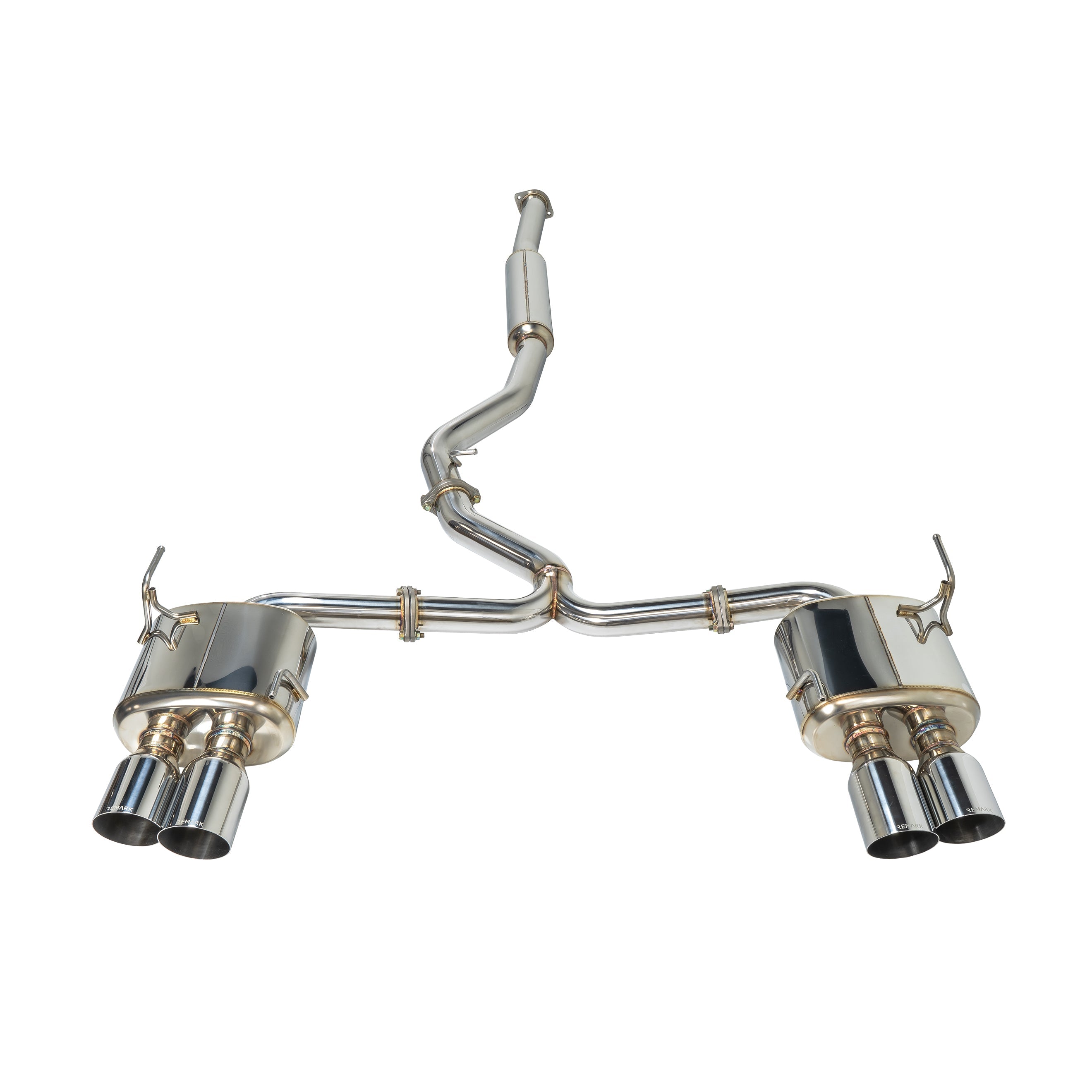 REMARK Sports Touring Cat-Back Exhaust - Subaru WRX/STI (VA) - 4" Quad Tip Resonated - Image 2