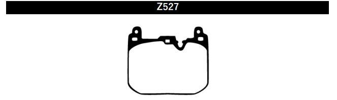 Pad Shape for Project Mu Front Brake Pads – BMW M2 F22/F87, M3 F30/F80, M4 F82/F83