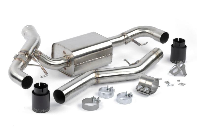 Dinan Valved Axleback Exhaust System - BMW 330i (G20) / BMW 430i (G22) - Black Tips - Dinan