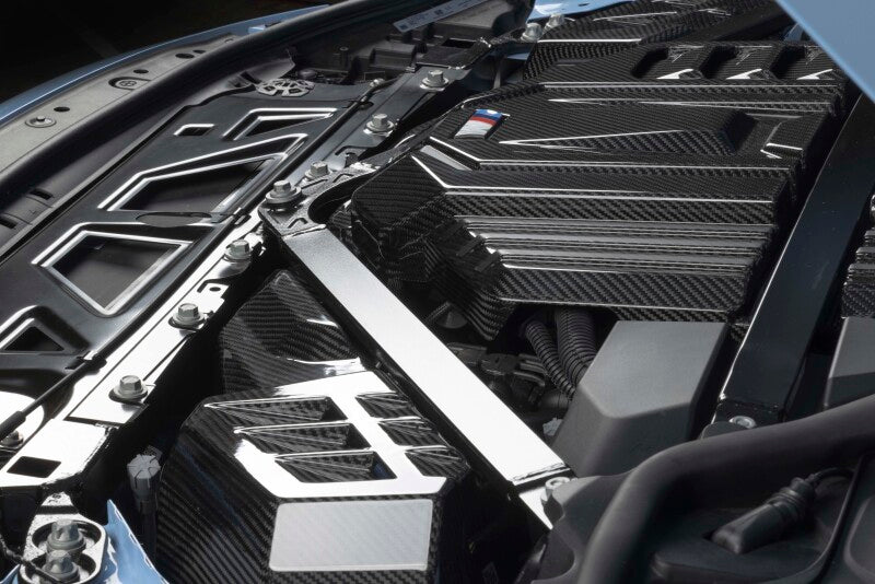Dinan Gloss Carbon Fibre Engine Cover with Matte Accents - BMW M2/M3/M4 (G80/G82/G87) - Image 2