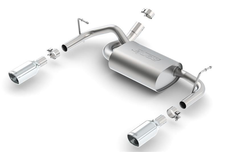 Borla Rear Section Exhaust - Jeep Wrangler / Wrangler Unlimited (JK) - Touring 2.5in Split Rear Exit - Image 2