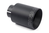 Dinan Double-Walled 4in Clamp-On Exhaust Tip - Black - 4in Outlet / 2.75in Inlet