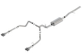 Borla Cat-Back Exhaust - Chevrolet Silverado 1500 (T1) excl. ZR2 - 3.5in Split Rear Exit 2019