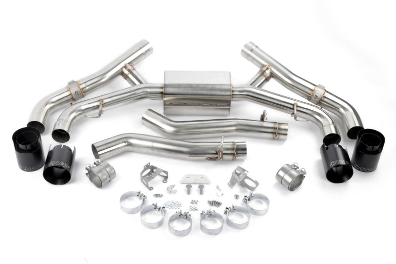 Dinan Valved Axleback Exhaust System - BMW X5 M/X6 M (F95/F96) - Black Tips - Dinan