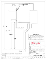 Brembo wheel clearance drawing for the 365mm front GT kit (1Nx.8505) - Brembo Thumbnail