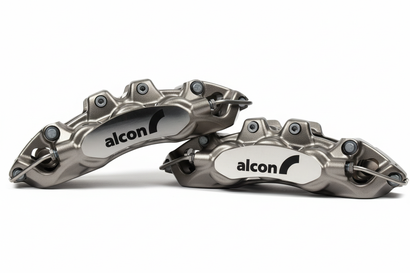 Alcon CAR89 ENP nickel-plated 6-piston brake calipers, pair stacked - Alcon