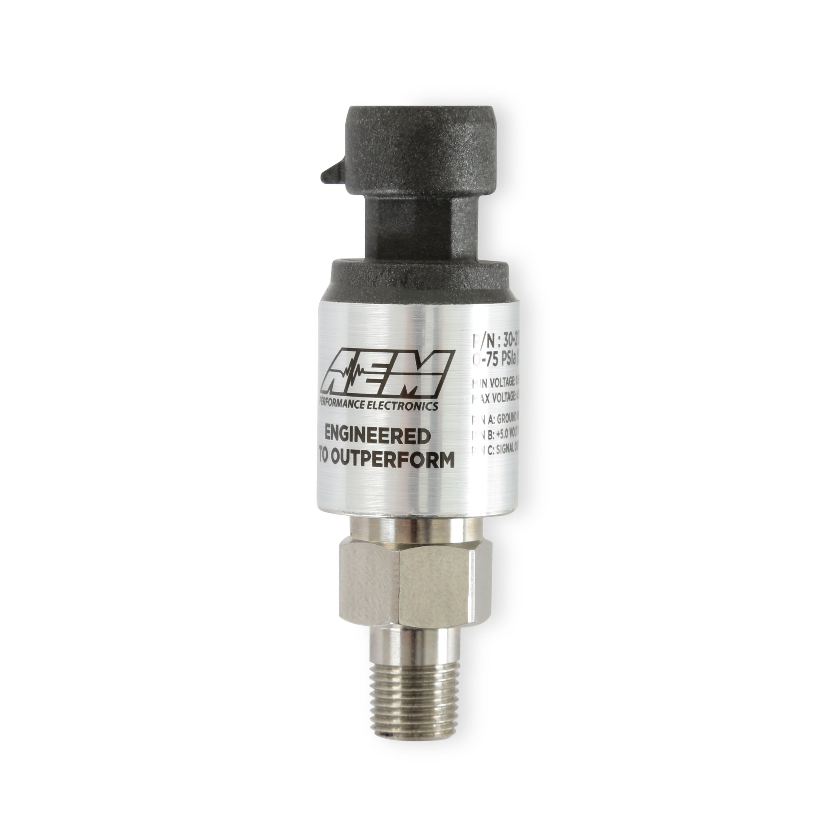 AEM 5 Bar Stainless Steel MAP Sensor Kit – 1/8" NPT Male with -4AN & 3/16 Adapters - Chicane Australia