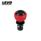 LEYO Red Nappa DSG Shift Knob (Black Anodised) - Volkswagen / Audi / Skoda