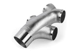 APR Cast T304 Stainless Steel Double Y-Splitter - Universal - 76mm to Quad 63.5mm