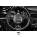 LEYO billet paddle shift extensions V1 – fitted to Audi S6 steering wheel - LEYO Thumbnail