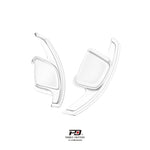 LEYO clear S tronic paddle extension V5 – clear pair, angled line drawing - LEYO Thumbnail