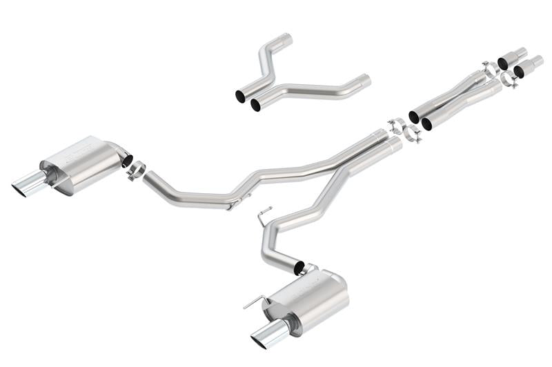 Borla Cat-Back Exhaust - Ford Mustang GT Coupe (S550) - 3in 4in Tips 2015-2017 - Image 2