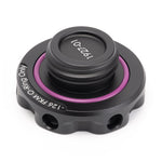 ACUITY Podium oil cap, Honda engines, satin black – underside three-quarter view - Acuity Thumbnail