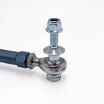 Suspension Secrets front drop link, close-up of the Fluro rod end, stud and lock nut - Suspension Secrets Thumbnail