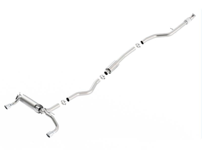 Borla Cat-Back Exhaust - BMW 335i (F30) / 435i (F32) - ATAK 3in Single Rolled Tips - Borla
