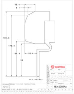 Brembo wheel clearance drawing for the 326mm front GT kit (1Ex.6002) - Brembo Thumbnail