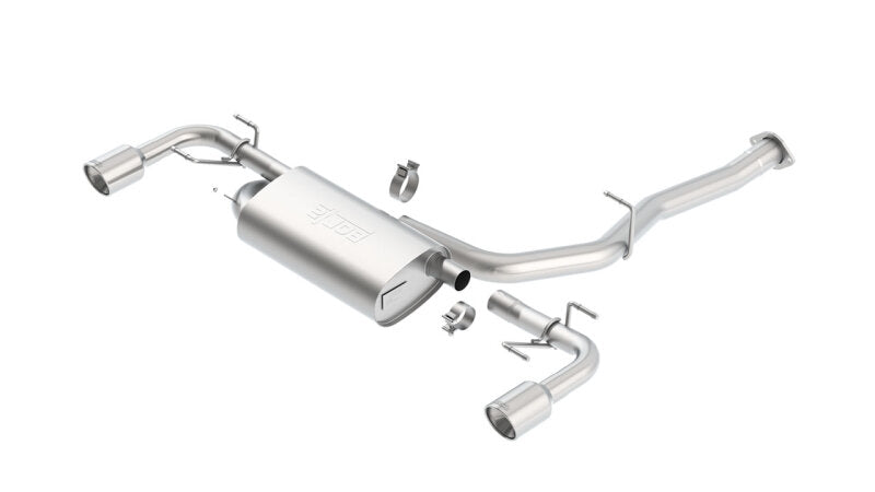 Borla Cat-Back Exhaust - Mazda RX-8 (SE3P) - Single Angle-Cut Rear Exit - Borla