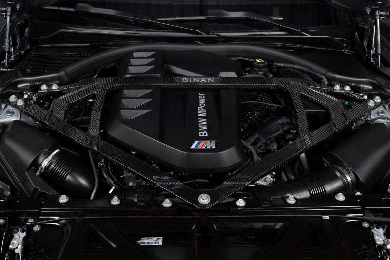Dinan Gloss Carbon Fibre Strut Tower Brace - BMW M2/M3/M4 (G80/G82/G83/G87) - Front - Image 2