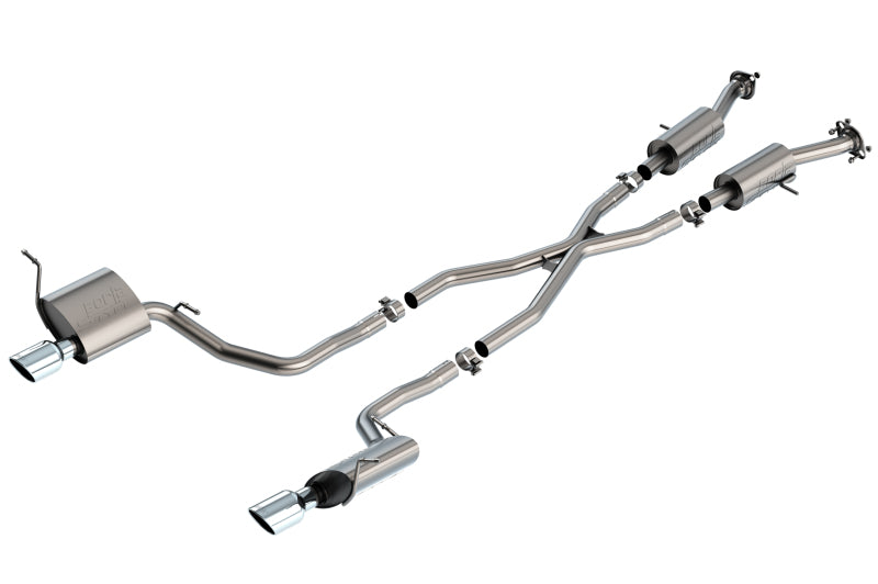 Borla Cat-Back Exhaust - Jeep Grand Cherokee V6 (WK2) - 2.25in S-Type X-Pipe - Borla