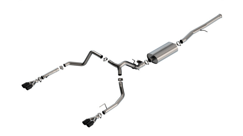 Borla Cat-Back Exhaust - Chevrolet Silverado 1500 (T1) excl. ZR2 - 3.5in Split Rear Exit 2024