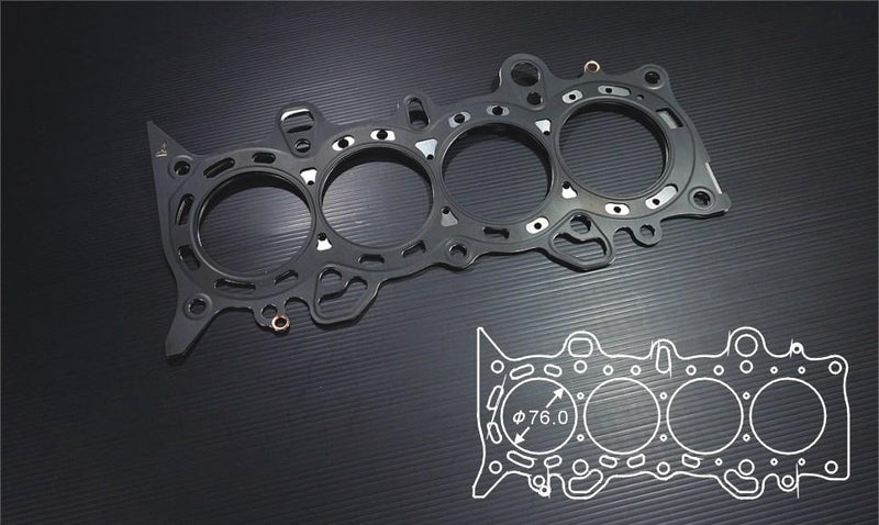 Siruda stopper metal head gasket for D15B / D17A – 76 mm bore, 1.3 mm thick - Siruda