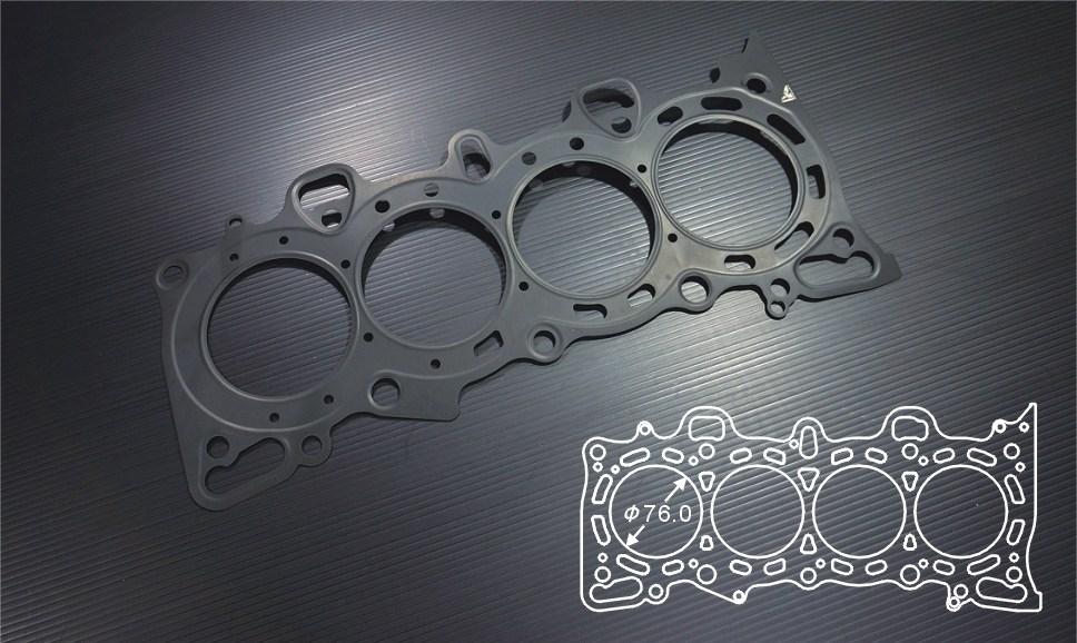 Siruda stopper metal head gasket for D16Y5 – 76 mm bore (product illustration)