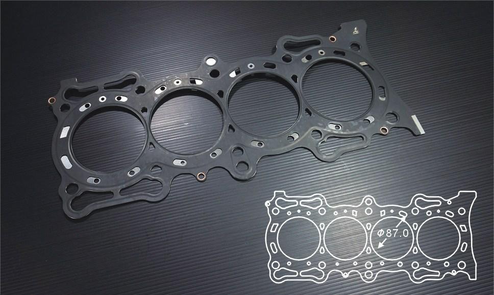 Siruda stopper metal head gasket for F23A – 87 mm bore (product illustration)