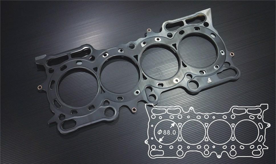 Siruda stopper metal head gasket for H22A7 – 88 mm bore (product illustration)