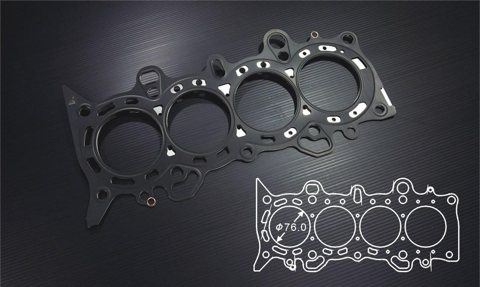 Siruda stopper metal head gasket for D17A – 76 mm bore, 1.3 mm thick