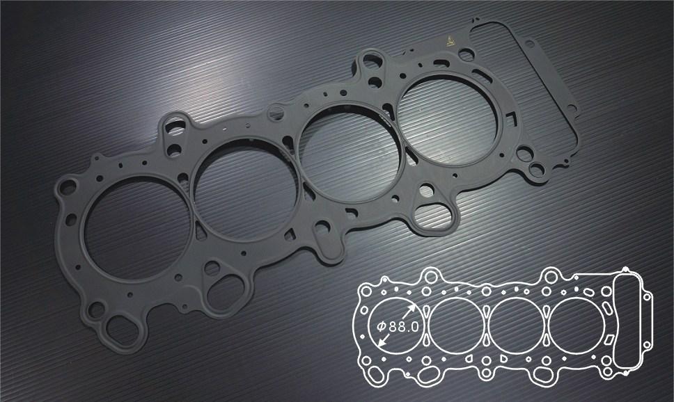 Siruda stopper metal head gasket for F20C – 88 mm bore (product illustration)