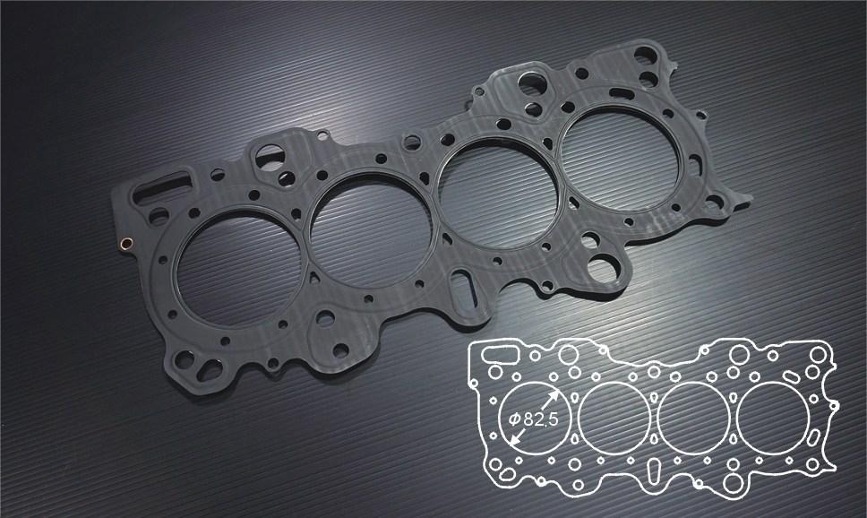 Siruda stopper metal head gasket for B16A – 82.5 mm bore (product illustration)