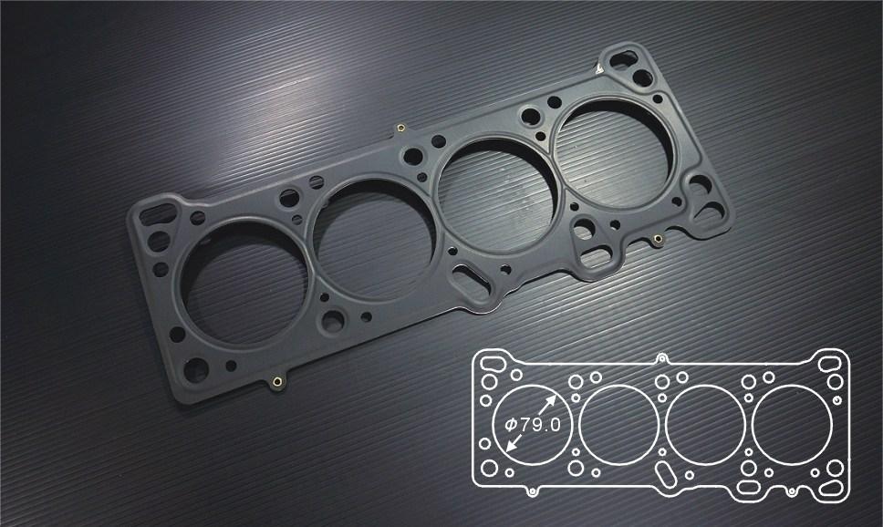 Siruda stopper metal head gasket for B6 – 79 mm bore, 1.2 mm thick
