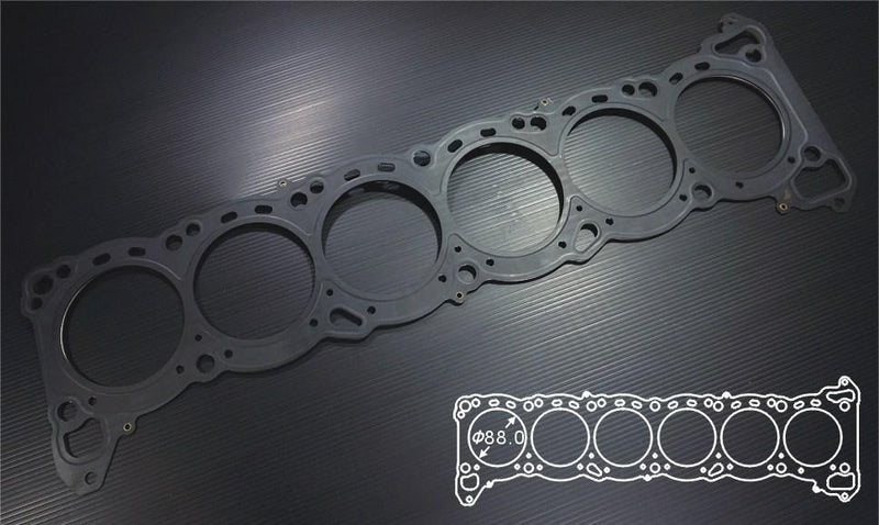 Siruda grommet metal head gasket for RB26DETT – 87 / 88 mm bore (product illustration) - Siruda