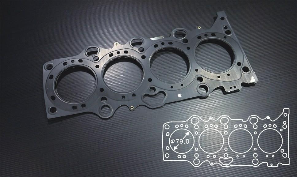 Siruda stopper metal head gasket for M13A / M15A – 79 mm bore (product illustration)
