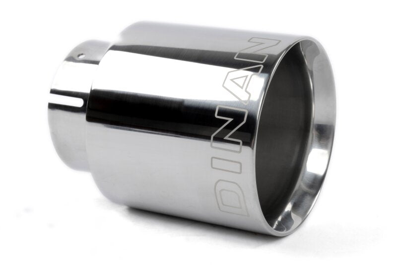 Dinan Double-Walled 4in Clamp-On Exhaust Tip - Polished - 4in Outlet / 2.75in Inlet - Dinan