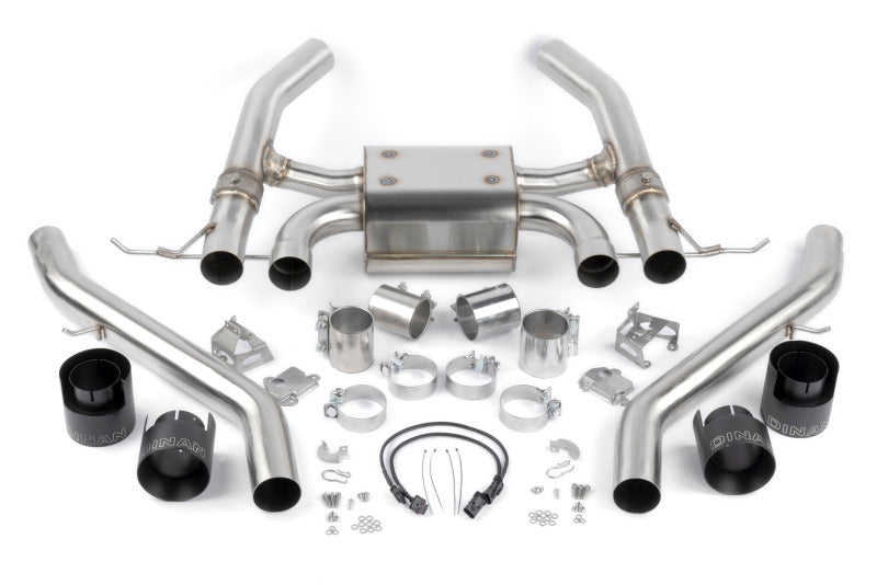 Dinan Valved Axleback Exhaust System - BMW M3/M4 (G80/G82/G83) - Black Tips - Dinan