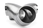 APR Cast T304 Stainless Steel Double Y-Splitter - Universal - 76mm to Quad 63.5mm - Image 3 - APR Thumbnail
