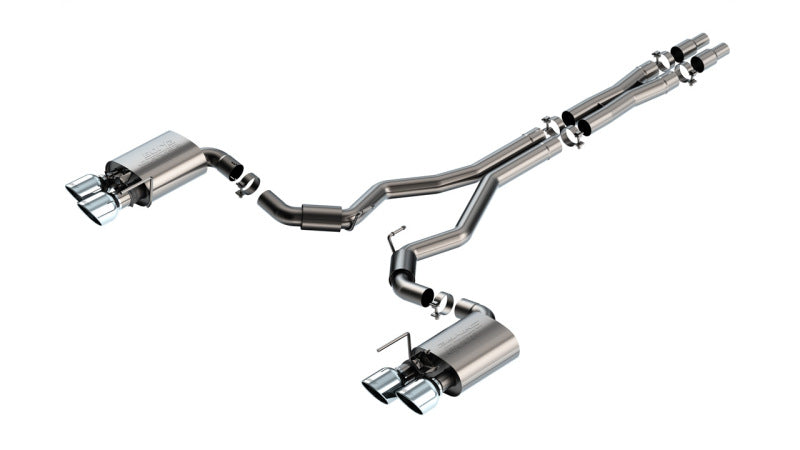 Borla Cat-Back Exhaust - Ford Mustang Dark Horse (S650) - 3in True Dual 5in Tips - Borla