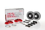 Brembo GT big brake kit contents: calipers, rotors, pads, brake lines and brackets (product illustration) - Brembo Thumbnail