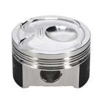 Manley 2.3L EcoBoost piston, side view of the wrist pin bore and ring grooves - Manley Thumbnail