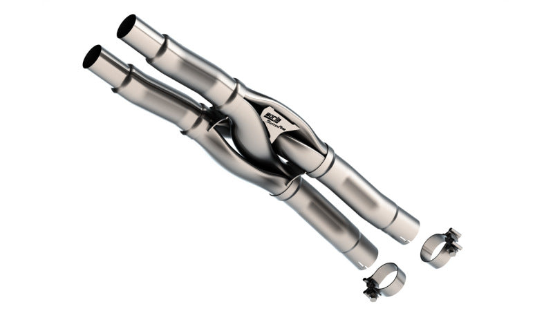 Borla X-Pipe - Ford Mustang GT / Dark Horse (S650) - Hydroformed SwitchFire Resonator Replacement - Borla