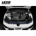 LEYO EVO cold air intake – Golf R Mk8 – fitted, closed lid, front engine bay view - LEYO Thumbnail