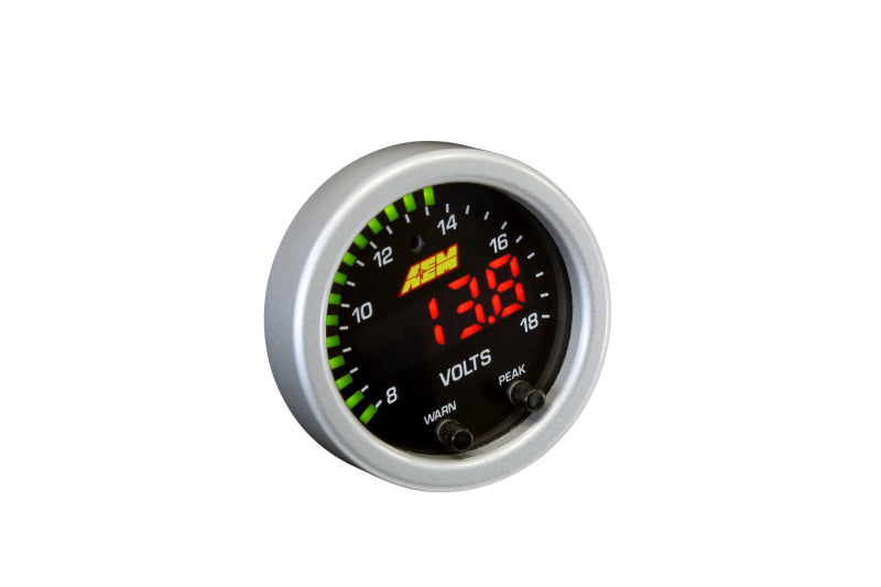 AEM X-Series Volt Gauge - Universal - 8-18V - Image 4