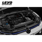 LEYO EVO cold air intake – Golf R Mk8 – fitted open, filter visible in engine bay - LEYO Thumbnail