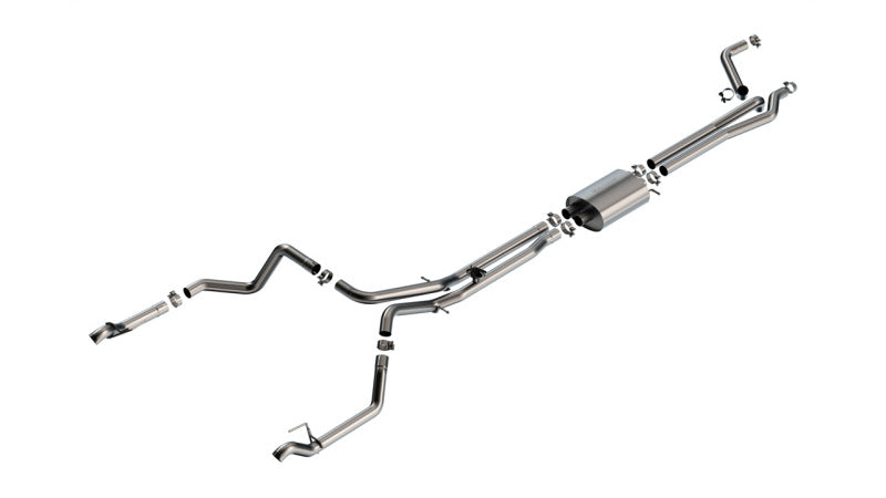 Borla Cat-Back Exhaust - Chevrolet Silverado 1500 (T1) excl. ZR2 - S-Type 2.75in True Dual 2024-2025 - Borla