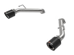 aFe Takeda axle-back exhaust for the Nissan Z RZ34 with carbon fibre tips, both sides - AFE Power Thumbnail