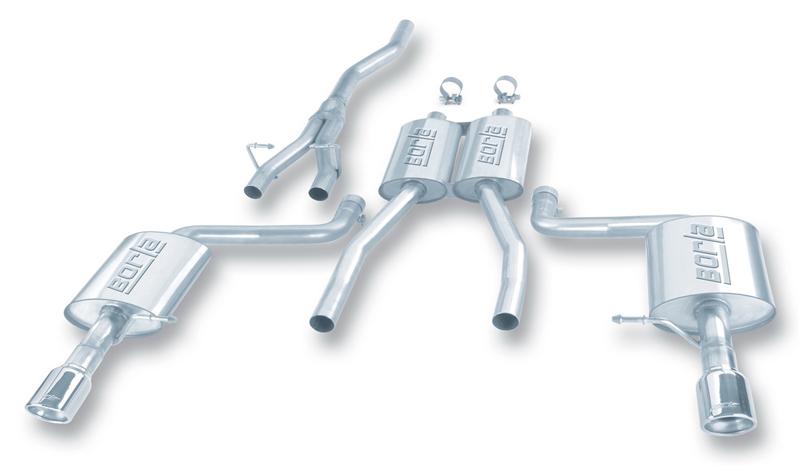 Borla Cat-Back Exhaust - Audi A4 quattro 2.0 TFSI (B6/B7) - Polished Tips - Image 2