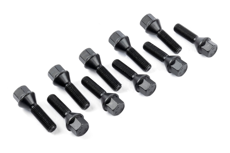 Dinan Lug Bolts - Cone Seat - M12x1.5 - 28mm - Black (Set of 10) - Dinan